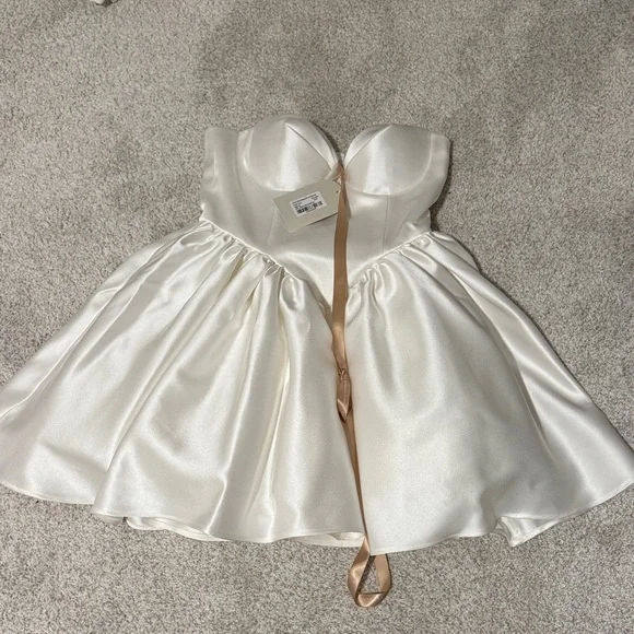 Meshki White Strapless Mini Dress - Picture 1 of 5
